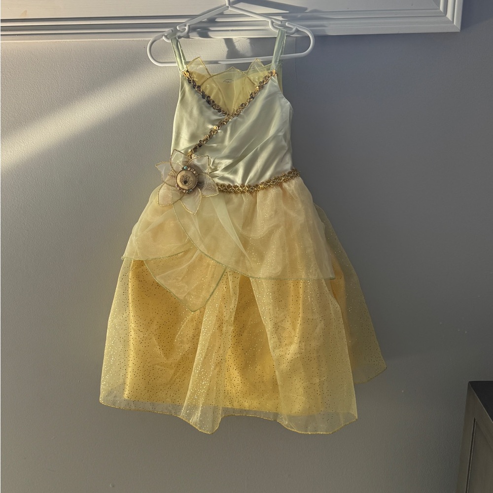 Disney Tiana Yellow and Gold Kids Dance Costume